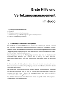 Erste Hilfe - Judo Landesverband Salzburg