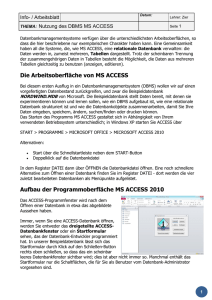 Daten verwalten mit MS ACCESS File