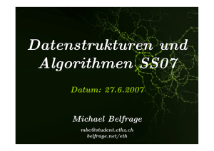 Datenstrukturen und Algorithmen SS07