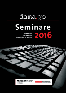 Seminarkalender 2016