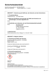 Sicherheitsdatenblatt