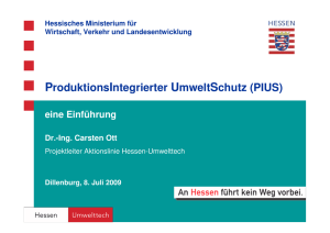 ProduktionsIntegrierter UmweltSchutz (PIUS) - Hessen