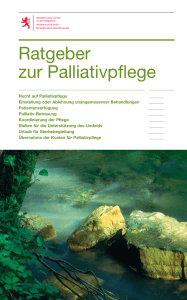 Ratgeber zur Palliativpflege