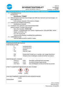 SICHERHEITSDATENBLATT