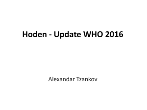 Hoden - Update WHO 2016