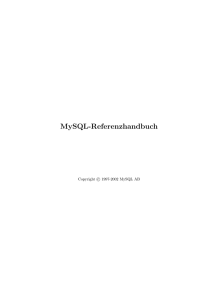 MySQL-Referenzhandbuch