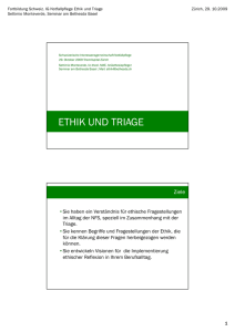 Ethik und Triage S Monteverde