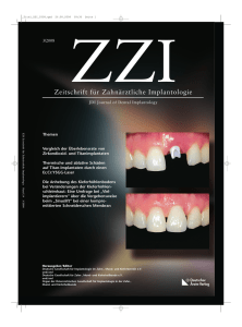 Ausgabe 03/2008 - Zeitschrift für Zahnärztliche Implantologie