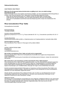 Rhus toxicodendron Phcp® Salbe - St.-Georg
