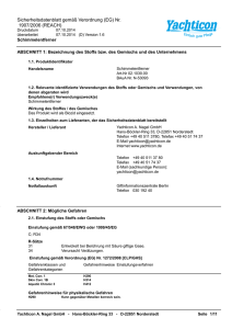 Sicherheitsdatenblatt gemäß Verordnung (EG)