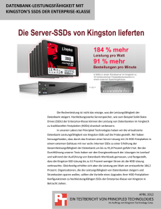 Die Server-SSDs von Kingston lieferten