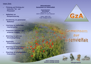 Flyer GzA - Gemeinsam zur Artenvielfalt