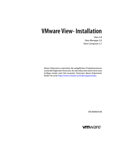 VMware View- Installation