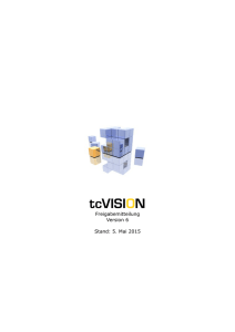 tcVISION Version 5 - Freigabemitteilung