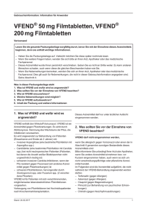 VFEND ® 50 mg, 200 mg Filmtabletten