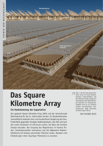 das square Kilometre array - Max Planck Institut für Radioastronomie