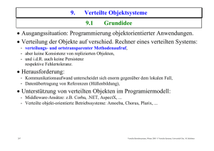 Verteilte Objektsysteme - Verteilte Systeme