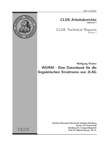 WURM - Eine Datenbank für die linguistischen Strukturen von JLAG