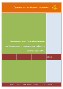 Qualitätssicherungskatalog - Österreichisches Hebammengremium