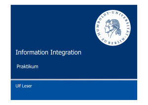 Praktikum Information Integration