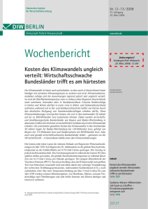 Kosten des Klimawandels ungleich verteilt