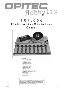 Elektronik-Miniatur- Orgel