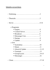 Inhaltsverzeichnis - Benjamin Schagerl