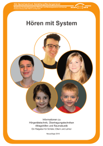 der Broschüre - Hör-Sprachzentrum Heidelberg