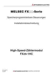 High-Speed-Zählermodul FX2N-1HC