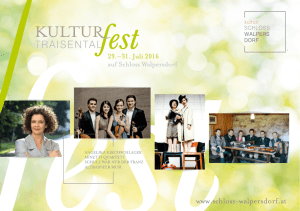 Folder "Kulturfest Traisental"
