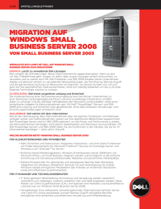 migration auf windows® small business server 2008