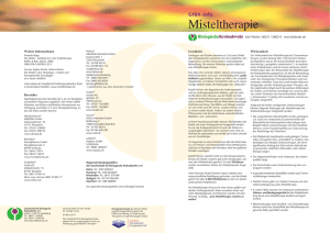 Misteltherapie - Gesellschaft für Biologische Krebsabwehr