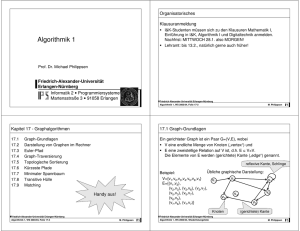 Algorithmik 1 - Friedrich-Alexander-Universität Erlangen