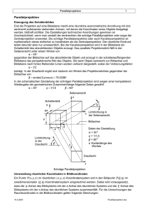 Schräge Parallelprojektion