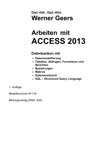access 2013 - Berufliche Informatik