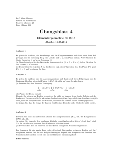 Blatt 4 - Institut für Mathematik