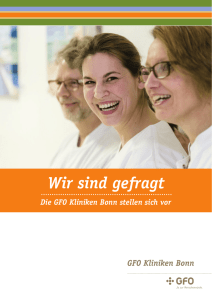 Wir sind gefragt - GFO Kliniken Bonn