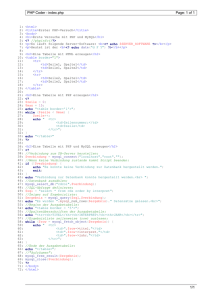 Page: 1 of 1 PHP Coder - index.php 1/1 - webwerft