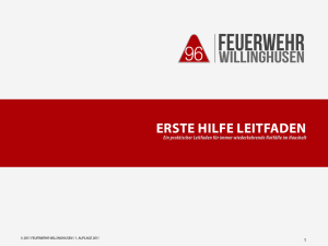 Erste-Hilfe Leitfaden der Freiwilligen Feuerwehr Willinghusen