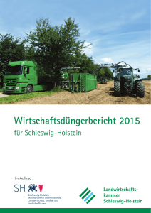 Wirtschaftsdüngerbericht 2015 - Landwirtschaftskammer Schleswig