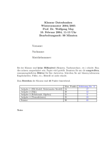 Klausur WS0405 mit Musterlösungen