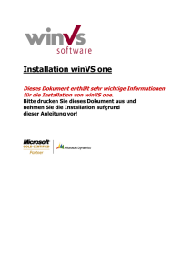 winVS software Handbuch