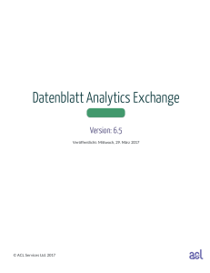 Datenblatt Analytics Exchange