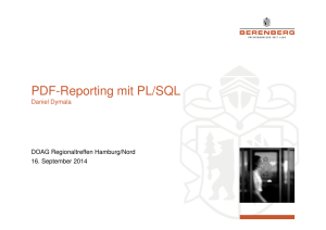 PDF-Reporting mit PL/SQL