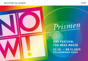 das festival für neue musik 22.10. – 08.11.2015