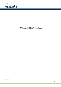 Webtrekk SOAP Services