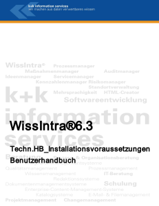 ÿþW i s s I n t r a ® - k+k information services GmbH