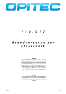 Grundversuche zur Elektronik