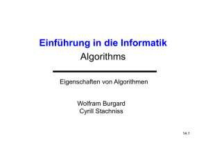 Eigenschaften von Algorithmen