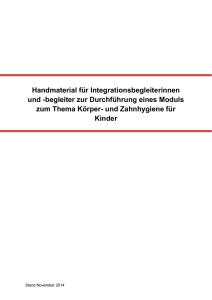 begleiter zur Durchführung eines Moduls zum Thema Körper